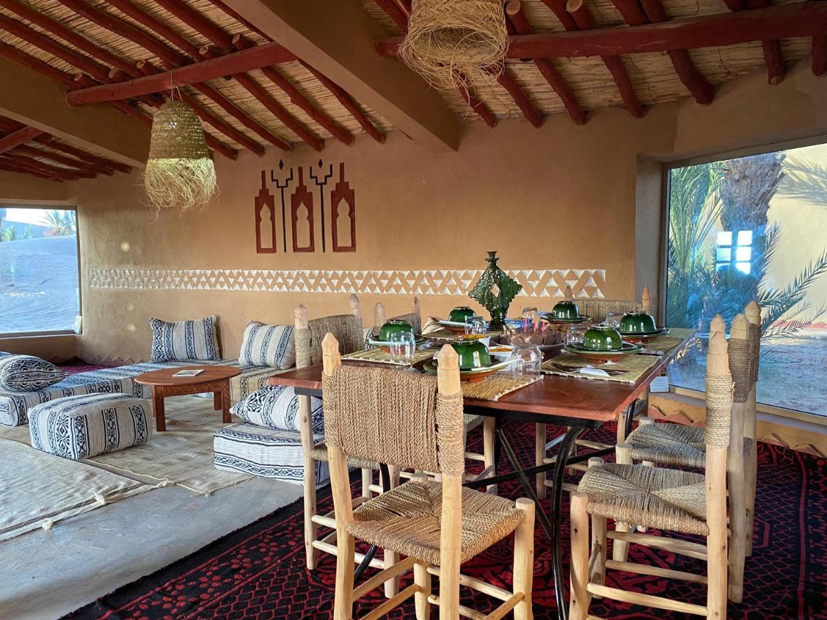 Camp Auberge Sahara Marokko M'Hamid Bagian luar foto