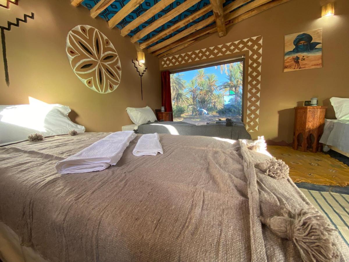 Camp Auberge Sahara Marokko M'Hamid Bagian luar foto