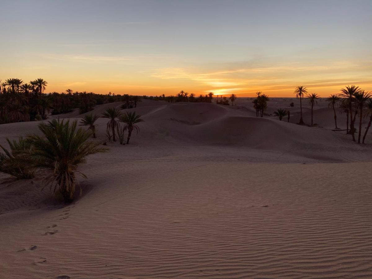 Camp Auberge Sahara Marokko M'Hamid Bagian luar foto
